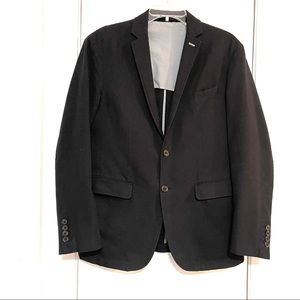 Frank & Oak black cotton blazer